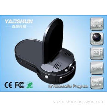 Black 2.0 Inch LCD Screen Full HD 1080P 30fps Built-in GPS